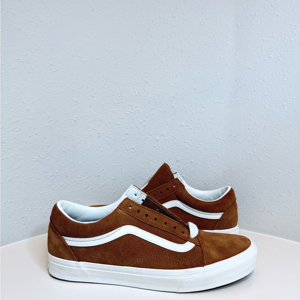 Vans Old Skool Unisex Pig Suede Tortoise Shell Sneakers W 11 M 9.5 NWT - Picture 9 of 16